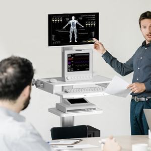 Giá cả cạnh tranh ABS nhựa bệnh viện phòng khám Xe đẩy giỏ hàng nội soi Xe đẩy giỏ hàng y tế di động máy trạm cho bệnh viện - Product Image 4