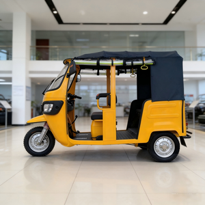 Motocyclette à trois roues à essence avec side-car, carrosserie ouverte, motorisée, 250cc, certifiée CEE, 4 passagers - Product Image 2