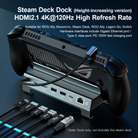 ULT-unite Steam Deck Dock 6 in 1 4K 120Hz HDMI 2.1 Kompatibel dengan Konsol Genggam ROG/Xbox Co-branded Baru