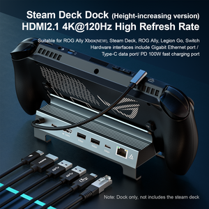 Base de Conexión ULT-unite para Steam Deck 6 en 1 4K 120Hz <span class=keywords><strong>HDMI</strong></span> 2.1 Compatible con la Nueva Consola Portátil de Marca Compartida ROG/Xbox - Product Image 1