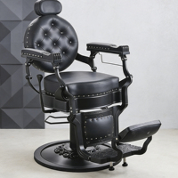 Fauteuil de Barbier Professionnel Relevable pour Salon de Coiffure et de Barbier, Idéal pour la Coiffure et le Rasage du Visage