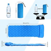 Tapis de couchage gonflable Offre Spéciale tapis de Camping, coussin de couchage ultraléger randonnée Opp sac Oem pour sac à dos, camping, randonnée Sports