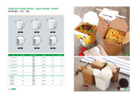 16oz 26oz 32oz Runde Take Away Boxen für Chinesische Nudeln, Kebab und Döner mit Kundenspezifischem Druck aus Papier
