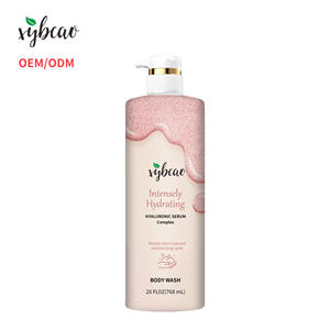 Gel <span class=keywords><strong>Douche</strong></span> à l'Acide Hyaluronique 768ml avec Vitamine B3 Hydratant Réparateur Nettoyage Doux Parfum Floral Frais Longue Durée OEM ODM - Product Image 1