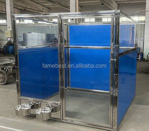 บ้านสัตว์เลี้ยงแบบมีหลังคาสูงสั่งทำพิเศษ พร้อมประตูกระจกนิรภัย - Product Image 1