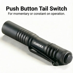 Linterna Portátil Negra AURORA, USB, 250 Lúmenes, 1150 Candela, EDC, Ultra Compacta, LED, con Batería Recargable - Product Image 5