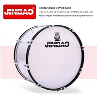 Jinbao Davul Seti JBMB2412G 24 İnç Snare Corps Model Dikey Yürüyüş Bas Formasyon DAVULU Omuz Askılı