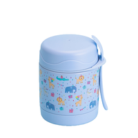 Bocal alimentaire isotherme en acier inoxydable 304 de 350 ml avec cuillère pliable intégrée, conservation de la chaleur longue durée, compact