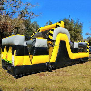 GMY <span class=keywords><strong>Inflatables</strong></span>カスタマイズ毒性ラッシュテーマインフレータブル障害コーススライド付き商用ゲームレンタルアウトドア用 - Product Image 2