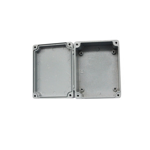 Caja de conexiones de aleación de aluminio IP65, caja metálica impermeable para protección de instrumentos electrónicos, apertura de moldes personalizable - Product Image 1