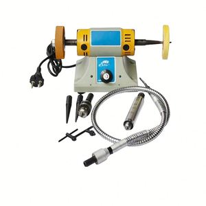 Two-head Transmission Flexible Shaft Jade <b>Carving</b> Machine Woodworking <b>Carving</b> <b>Electric</b> Polishing Grinding Machine Desktop - Product Image 2