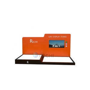 Erchi tùy chỉnh thời trang thương hiệu cửa hàng kim loại Máy tính để bàn hiển thị giá kim loại điều khiển từ xa UAV máy bay hiển thị giá - Product Image 2