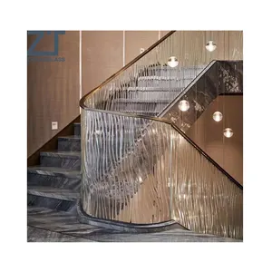 12mm Decorative fused balustrade glass