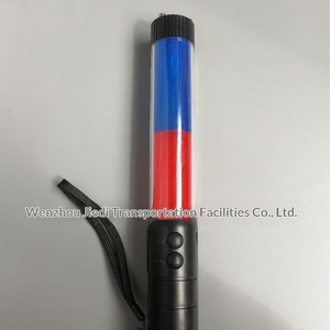 Bâton lumineux LED rechargeable multifonctionnel <span class=keywords><strong>rouge</strong></span> et bleu avec avertissement sonore, bâton fluorescent réfléchissant pour la circulation - Product Image 2