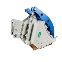 LISEN Pince de préhension hydraulique à fixation rapide pour excavatrice de 10 à 25 tonnes, avec liaison progressive et précision pour roche
