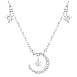 Collar Starlight Moon para Mujer, Estilo Lujoso y Exclusivo, Novedad 2024, Cadena para Clavícula, Regalo de Cumpleaños Perfecto para la Mejor Amiga - Product Image 5