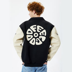 Streetwear Blouson bombardier coquille souple rigide Veste universitaire Letterman Veste universitaire avec broderie personnalisée patchs en chenille - Product Image 5