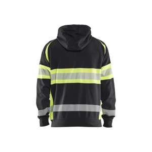 BLAKLADER - 355211589933M <b>Hi</b>-<b>Vis</b> Hoodie <b>Black</b>/Yellow - EAN 7330509831113 <b>HI</b>-<b>VIS</b> WORKWEAR - Product Image 2