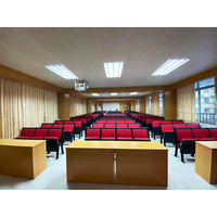 Ensemble chaise et bureau individuel Norler à hauteur réglable pour étudiants, ergonomique, en MDF et acier, pour salle de classe, université, salle de formation