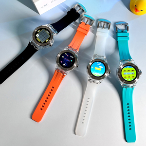 Relojes Inteligentes Ejecutivos TK19 con Caja Transparente de Cristal, Nuevo Diseño Moderno, Material Resistente, <span class=keywords><strong>Reloj</strong></span> Inteligente a Prueba de Agua 3ATM para Unisex - Product Image 3