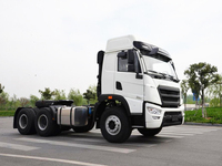 Tractor de combustible de control inteligente P5LH con cabina de 49 toneladas de masa completamente cargada del vehículo 6*4 del tipo de transmisión de la batería del vehículo
