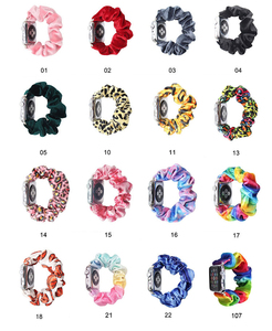 IVANHOE for Apple Watch Band Scrunchie <strong>Elastic</strong> Strap Bracelet Belt Women Hair Ring Printing Watchband Sport <strong>Loop</strong> for IWatch - Product Image 4