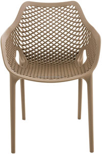 Sedia da pranzo moderna impilabile in polipropilene marrone per appartamento, bagno e esterno - Vendita all'ingrosso - Product Image 2