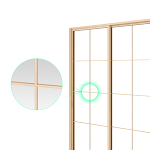 Porta Scorrevole in <span class=keywords><strong>Vetro</strong></span> <span class=keywords><strong>con</strong></span> Telaio in Alluminio Moderno EBON, Design a 4 Pannelli Telescopici <span class=keywords><strong>per</strong></span> Ufficio, Cucina, Esterni e Uso Ospedaliero - Product Image 3