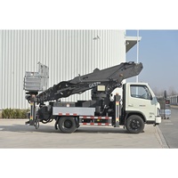 Nouvelle plateforme de travail aérienne diesel de petite taille de la marque JIUHE avec bras télescopique, plateforme de maintenance en hauteur pour travaux extérieurs, nacelle élévatrice