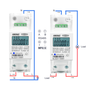5(65) một 220V 230V 50Hz 60Hz điện áp hiện tại DDS238-2 Zn/S một pha Din Rail kWh Watt giờ năng lượng mét với RS485 MODBUS-RUT - Product Image 6