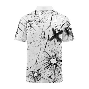 เสื้อโปโลชาย สกรีนโลโก้ตามสั่ง ผ้าฝ้าย 100% เสื้อโปโลรักษ์โลก ใส่สบาย ทรงหลวม เสื้อโปโลชายสำหรับขาย - Product Image 6