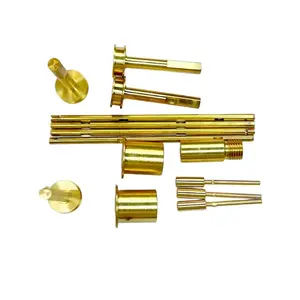 Komponen perangkat keras kuningan nonstandar mesin presisi CNC kustom berbagai jenis bagian baja logam sesuai gambar pelanggan