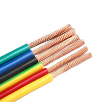 Câble en nylon PVC 1/0 2/0 AWG THHW THW, câble électrique avec conducteur en cuivre pur pour bâtiment
