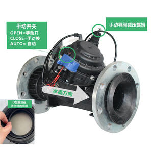 Válvula Reductora de Presión de Riego Zanchen de 4 Pulgadas con Revestimiento de Nailon, Tipo Piloto Unidireccional para Agua y Aire - Product Image 5