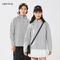Chaqueta Ligera para Exteriores, Unisex, con Capucha, Bloques de Color, Resistente al Viento y Transpirable, para Senderismo y Running, Primavera/Otoño