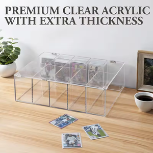 Tùy chỉnh rõ ràng PMMA <span class=keywords><strong>plexiglass</strong></span> Acrylic chia hộp với 12 ngăn jewelrycandysmetic Acrylic ngăn hộp - Product Image 6
