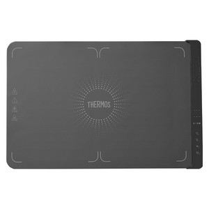 Planche chauffante pour aliments Thermos, pliable, double zone de contrôle de la température, tapis chauffant multifonctionnel rectangulaire noir 500 1500W - Product Image 2
