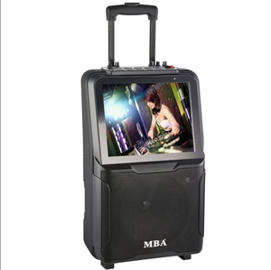 Audio Profesional con pantalla LCD, altavoz de vídeo inalámbrico, con batería, carrito móvil - Product Image 3