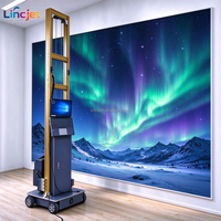 Imprimante murale UV automatique LINCJET LC-A2 avec démarrage à un bouton, machine d'impression murale numérique mobile pour la décoration intérieure