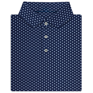 เสื้อโปโลแขนสั้นคอปกแบบยืดหยุ่นสีฟ้าเสื้อยืดกอล์ฟ - Product Image 2