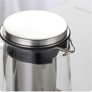 Macchina per caffè freddo e infusore per tè con caraffa di vetro resistente al calore ad alto borosilicato con filtro rimovibile in acciaio inossidabile - Product Image 5