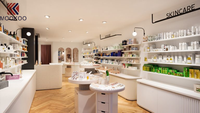 Exhibidor de Productos para el Cuidado de la Piel, Mueble Vitrina para Productos de Belleza