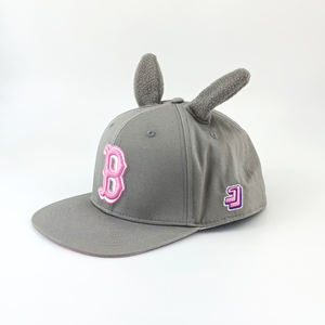 قبعة مخصصة بـ 6 ألواح مع تطريز ثلاثي الأبعاد لشعار حيواني وزخارف للأذن، قبعة هيب هوب للرياضات الخارجية والشارع - Product Image 3