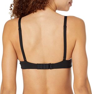 Camiseta de realce sencilla certificada por encargo del OEM, ropa interior de sujetador de chica de algodón orgánico para mujeres grandes - Product Image 4
