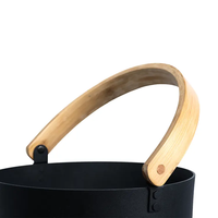 Ember Sauna Aluminium 5L Warna Hitam dengan Jendela Transom dan Panel Kontrol Komputer untuk Ruang Sauna Kering