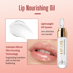 Produk Perawatan Bibir Alami Label Pribadi Pink Hyaluronic Acid Lip Gloss Pelembap Minyak Bibir Efek Plumping - Product Image 5