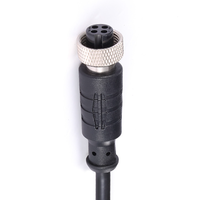 Fils électriques femelle GX12 connecteur de câble 4 broches connecteur de capteur de prise d'assemblage de câble droit connecteur circulaire