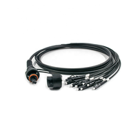 Câble à fibre optique tactique portable ODVA LC MPO blindé étanche 7,0 mm 200 m 300 m 500 m sur bobine pour FTTH