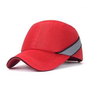 Gorra de béisbol de malla transpirable de moda al por mayor, ligera y ajustable, con protección ABS y tira reflectante, certificada CE EN397 de alta calidad. - Product Image 5