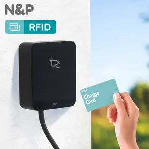 N&P סוג 2 מטען EV קיר 7KW RFID עיכוב זמן זרם 16A מטען EV מוסמך CE